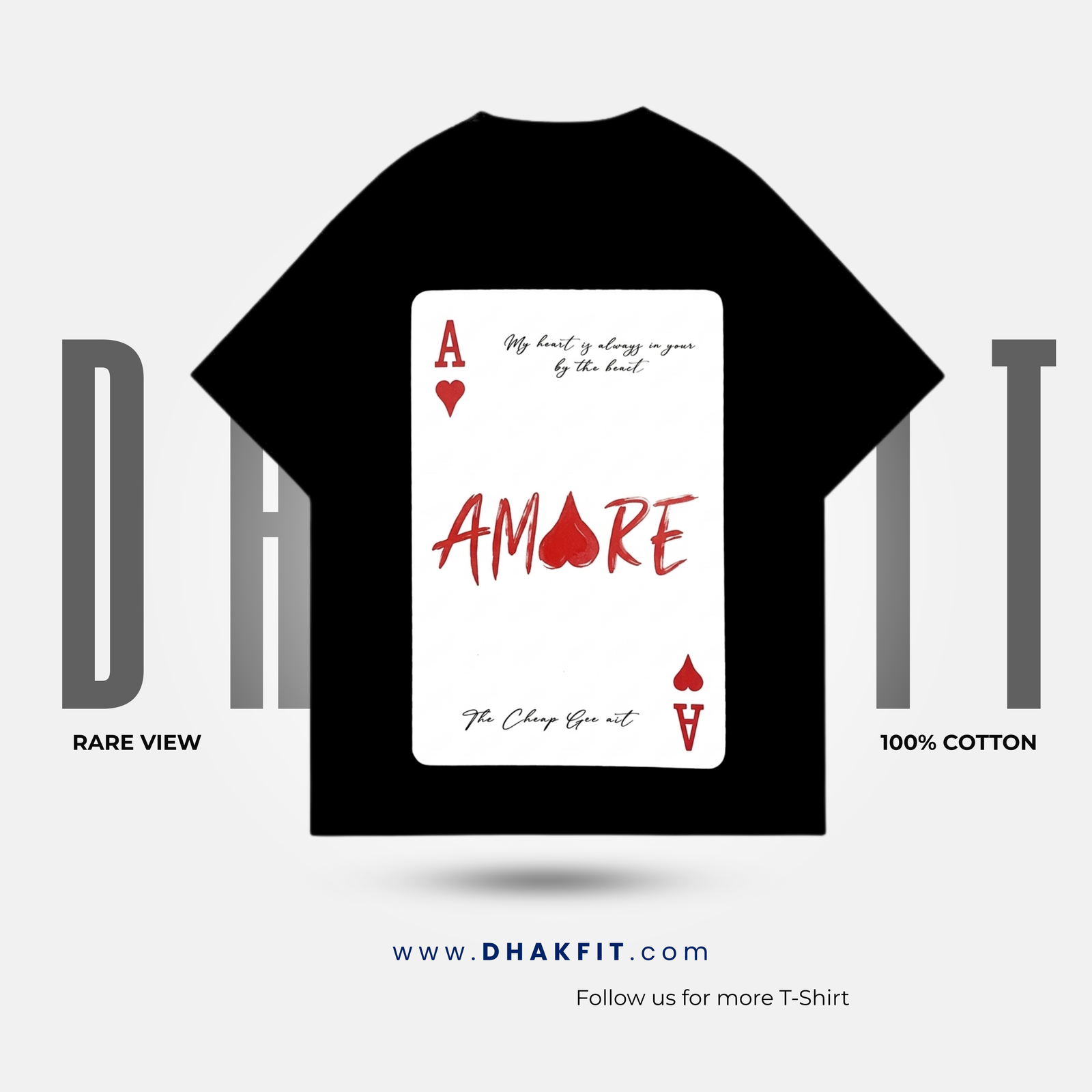 "The Ace HEART" Oversized Tee